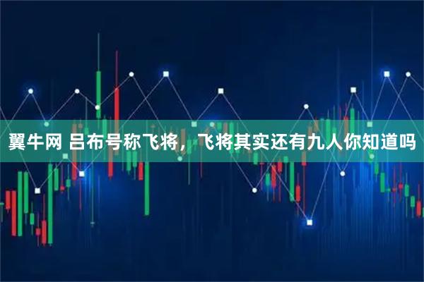 翼牛网 吕布号称飞将，飞将其实还有九人你知道吗