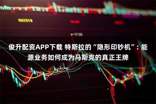 俊升配资APP下载 特斯拉的“隐形印钞机”: 能源业务如何成为马斯克的真正王牌
